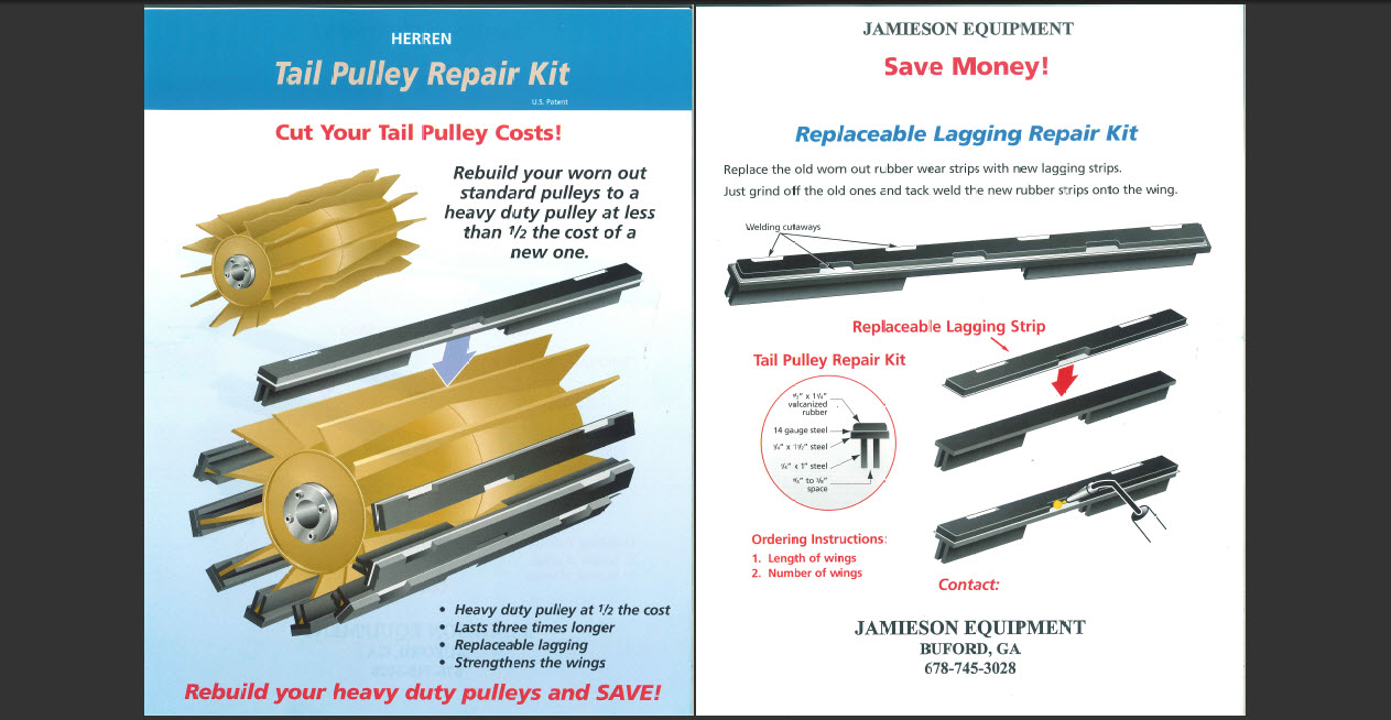 Tail Pulley Repair Kits On Jamieson Equipment Co., Inc.