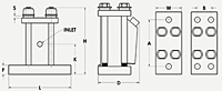 50T-3-EM Pneumatic Piston Vibrator Diagram