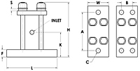 50-3LS Pneumatic Piston Vibrator Diagram