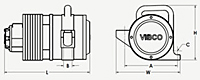 HLF Series Hydraulic Rotary Turbine Vibrator Diagram 1