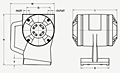 CCW-2500 Pneumatic Railcar Turbine Vibrator Diagram