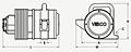 HLF Series Hydraulic Rotary Turbine Vibrator Diagram 1