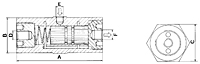 FP Series Pneumatic Piston Vibrator Diagram