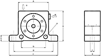 R Series Pneumatic Rotary Roller Vibrator Diagram