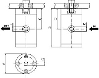 Pneumatic K-Type Piston Vibrator Diagram 1