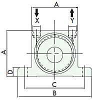 Pneumatic Rotary OR-Type Roller Vibrator Diagram 1