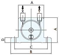 Pneumatic Rotary S-Type Ball Vibrator Diagram 1