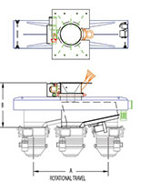 Paragon™ Series Roundabout® Low Profile MRSP V600 Spout Positioner - 2