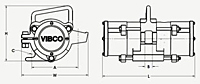 2PL Series Electric Rotary Heavy Duty Vibrator Diagram