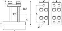 50-1-1/2 Pneumatic Piston Vibrator Diagram