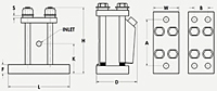 50-1-1/4S-EM Pneumatic Piston Vibrator Diagram
