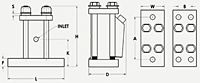 50-1S-EM Pneumatic Piston Vibrator Diagram