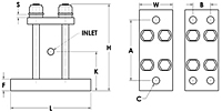 50-2LS Pneumatic Piston Vibrator Diagram