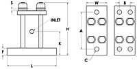 50-2L Pneumatic Piston Vibrator Diagram