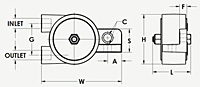 BB Series Pneumatic Ball Vibrator Diagram