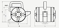 CCL Series Pneumatic Turbine Vibrator Diagram