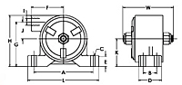 CHV-25 Pneumatic Turbine Vibrator Diagram