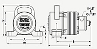 PF-1500 Pneumatic Rotary Vibrator Diagram