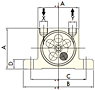 Pneumatic Rotary OT-Type Turbine Vibrator Diagram 1