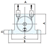 Pneumatic Rotary S-Type Ball Vibrator Diagram 1