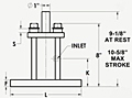 50-2EP Pneumatic Piston Vibrator Diagram