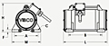 FC Electric Rotary Fan Cooled Vibrator Diagram