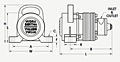 PF-1200 Pneumatic Rotary Vibrator Diagram