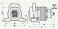 PF-1500 Pneumatic Rotary Vibrator Diagram