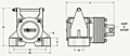 PF-3500 Pneumatic Rotary Vibrator Diagram